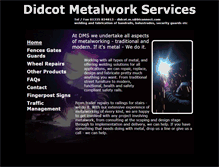 Tablet Screenshot of didcotmetalworkservices.co.uk